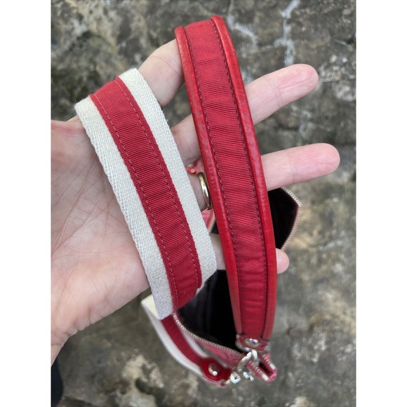 ❤️$98 COACH Poppy Signature Lurex Large Wristlet Pouch Bag Ruby RARE HTF 46121❤ - Picture 10 of 10